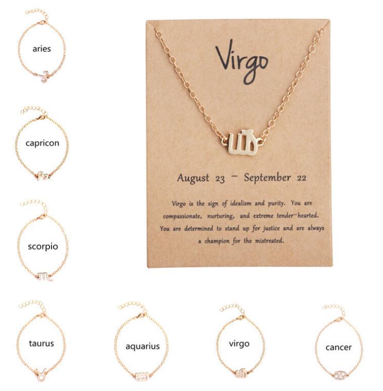 Dogeared Bracelets With Card The Zodiac Sign Leo/Aries/Virgo Pendant Noble And Delicate Horoscope Bracelets Valentine Day Christmas Gift, Golden;silver
Dogeared Bracelets With Card The Zodiac Sign Leo/Aries/Virgo Pendant Noble And Delicate Horoscope Bracelets Valentine Day Christmas Gift, Golden;silver