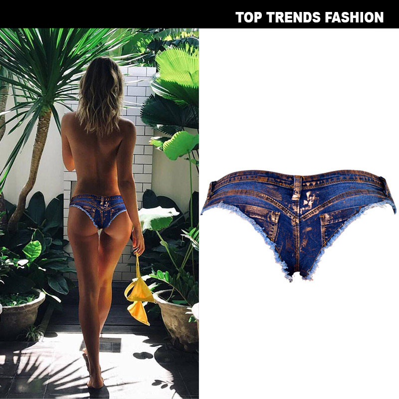 hot sale women jeans Mini Shorts Sexy Low Waist Denim Micro Shorts Women Party Clubwear Ladies Short Feminino Jeans