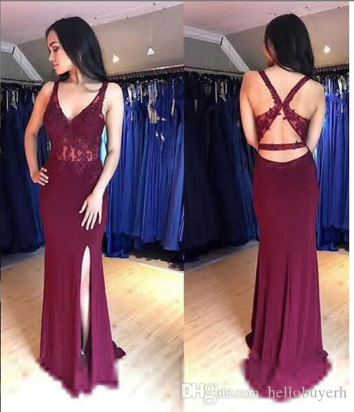 Sexy Cheap Burgundy V Neck Black Girl Prom Dresses Long Backless Plus Size Custom made Side Cuts Chiffon robe de cocktail Evening Gown, Light purple
Sexy Cheap Burgundy V Neck Black Girl Prom Dresses Long Backless Plus Size Custom made Side Cuts Chiffon robe de cocktail Evening Gown, Light purple