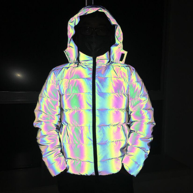 Colorvalue Rainbow Reflective Windproof Winter Hooded Jackets Unisex Thick Warm Hip Hop Sport Outwear with Two Ways Zipper -XXL
Colorvalue Rainbow Reflective Windproof Winter Hooded Jackets Unisex Thick Warm Hip Hop Sport Outwear with Two Ways Zipper -XXL