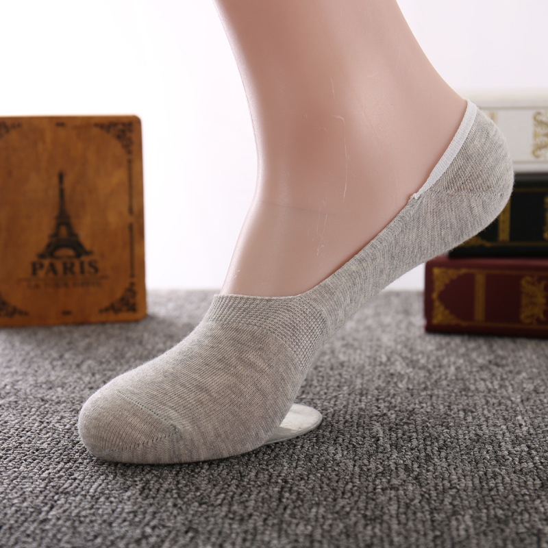 Mens Summer New Cotton Invisible Socks Cheapest High Quality Black Low Cut Ankle Loafer White no show business Sporty Solid sock