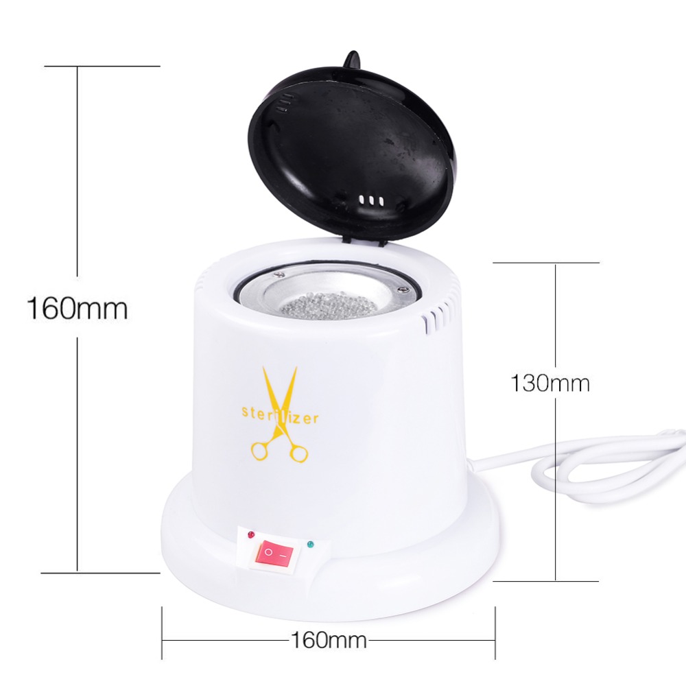 Sterilizer for Nails High Temperature Sterilizer Box Tools Disinfection Box Nail Tools Glass Balls Manicure
