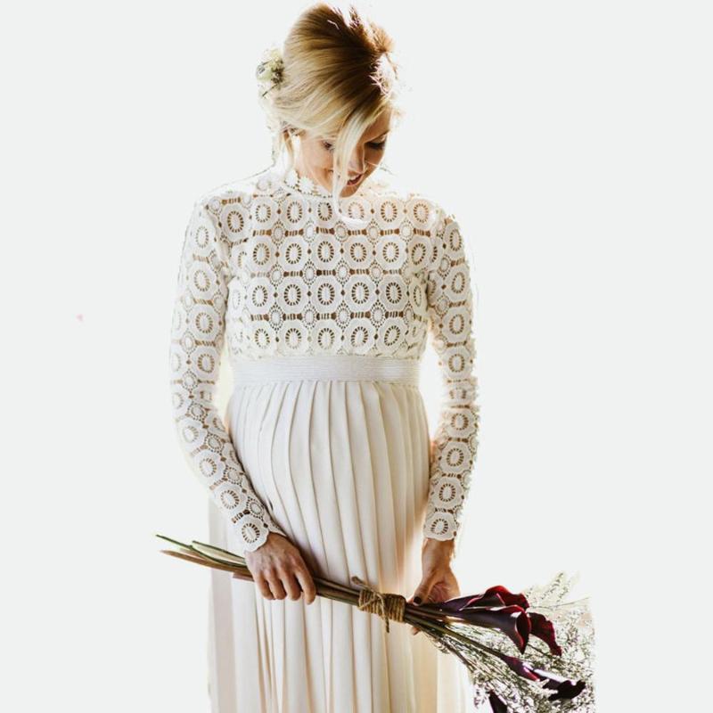 Fashion Women Pregnants Maternity Photography High Collar Long Sleeve Solid Lace Dress Female Solid Elegant Dress Clothes, As pic
Fashion Women Pregnants Maternity Photography High Collar Long Sleeve Solid Lace Dress Female Solid Elegant Dress Clothes, As pic