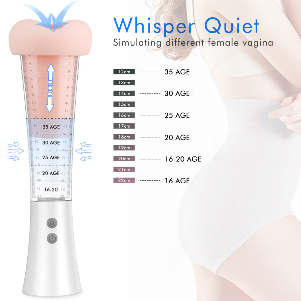 Men Penis Enlargement Vacuum Pump Vibrator Sex Toys For Adult Artificial Vagina Masturbator for Men Vacuum Pump bomba peniana Y191010