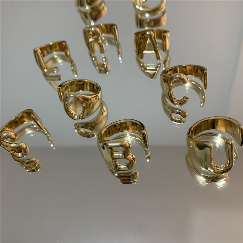 Fashion Letter Rings INS Cubic Rings Women Open Cuff Ring Popular Hip Hop Ring for Gift Lady Jewelry
Fashion Letter Rings INS Cubic Rings Women Open Cuff Ring Popular Hip Hop Ring for Gift Lady Jewelry