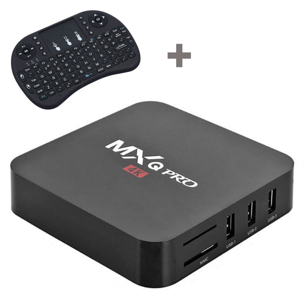 MXQ Pro RK3229 mini i8 keyboard Android 7.1 TV Box Amlogic S905W Quad Core Smart 2G 16G Support 4K set top box
MXQ Pro RK3229 mini i8 keyboard Android 7.1 TV Box Amlogic S905W Quad Core Smart 2G 16G Support 4K set top box