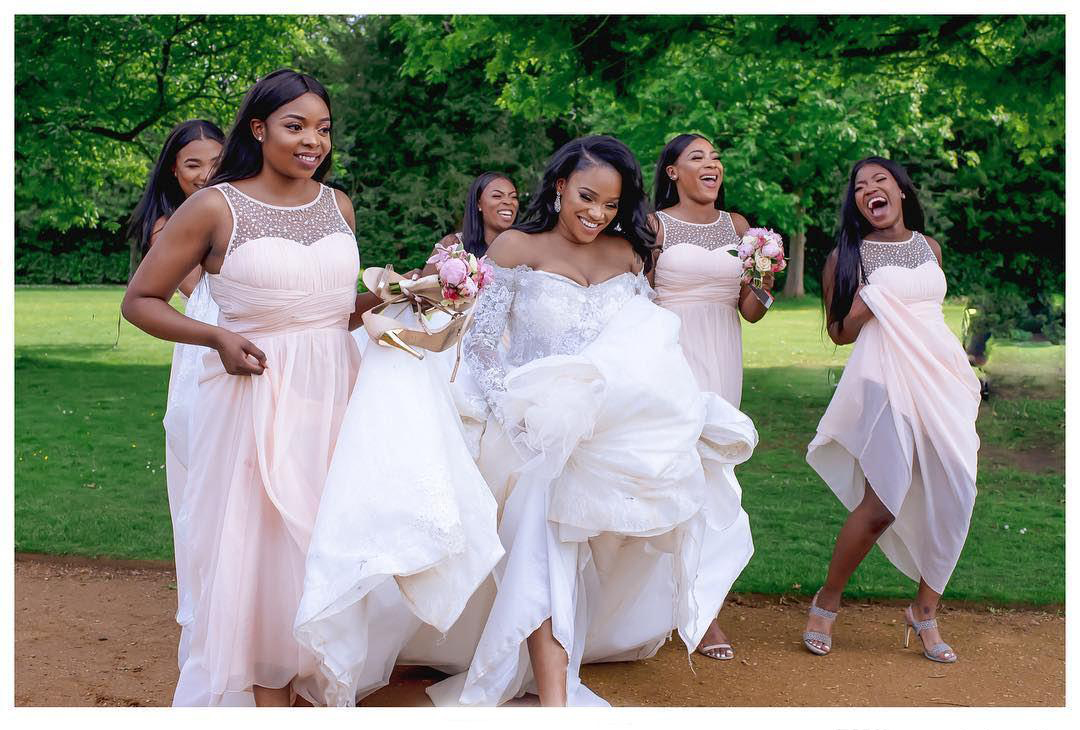 Cheap High Quality Bridesmaid Dress Pale Pink Summer Country Garden Formal Wedding Party Guest Maid of Honor Gown Plus Size Custom Made