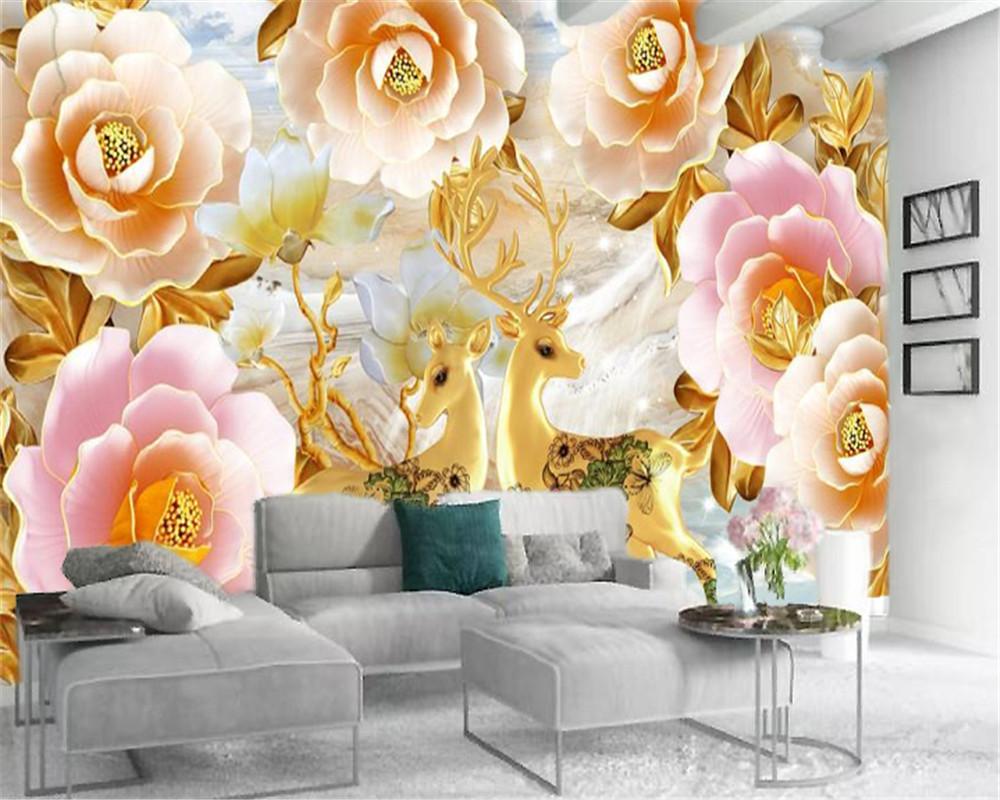 Custom 3d Animal Wallpaper Delicate Peony Flower Auspicious Couple Sika Silk Mural Wallpaper, As pic
Custom 3d Animal Wallpaper Delicate Peony Flower Auspicious Couple Sika Silk Mural Wallpaper, As pic