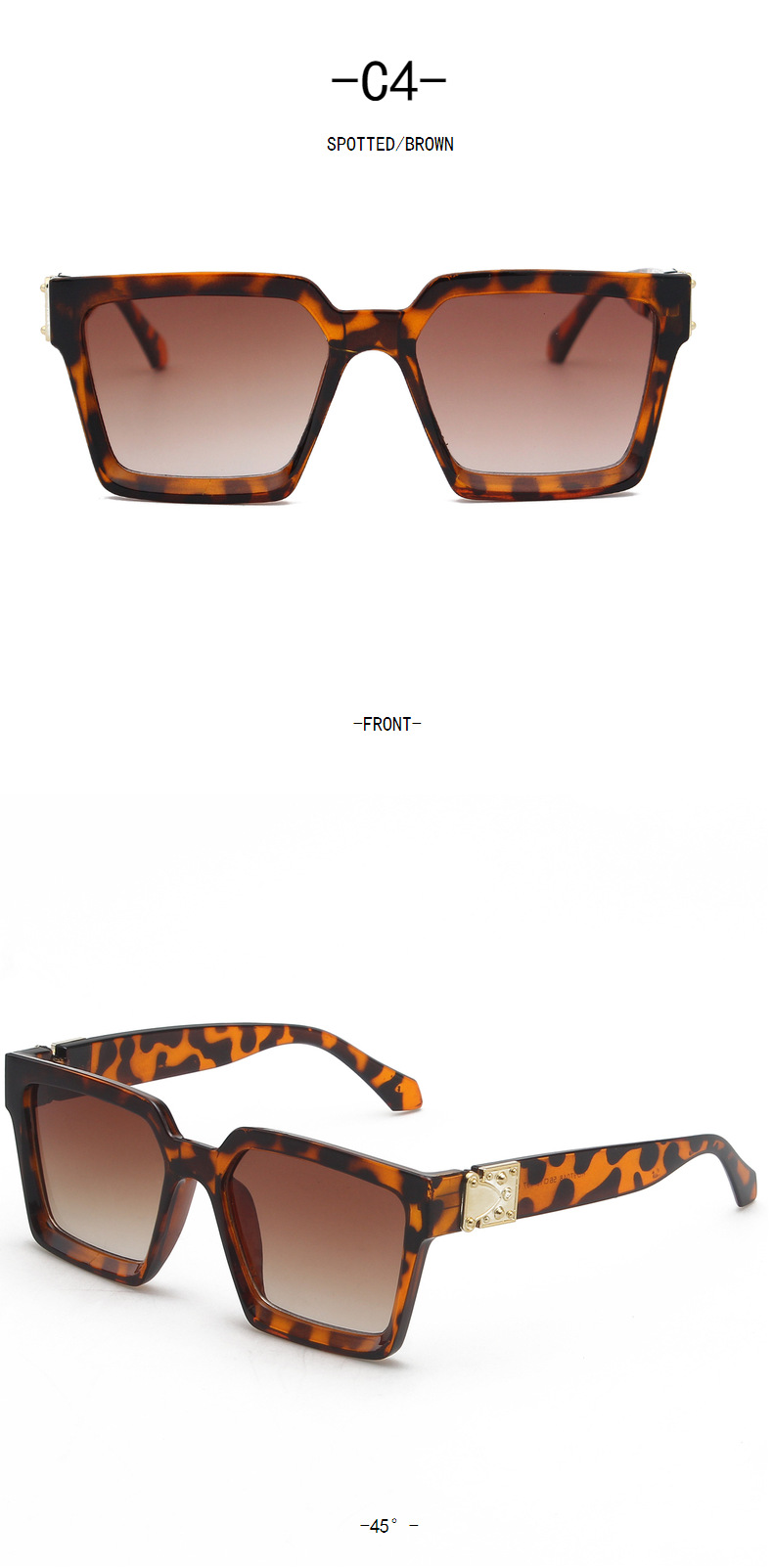 Fashion Oversize Square Sunglasses Fashion Women Full Frame Gradient Sun Glasses Female Shades Glasses UV400 97048
Fashion Oversize Square Sunglasses Fashion Women Full Frame Gradient Sun Glasses Female Shades Glasses UV400 97048