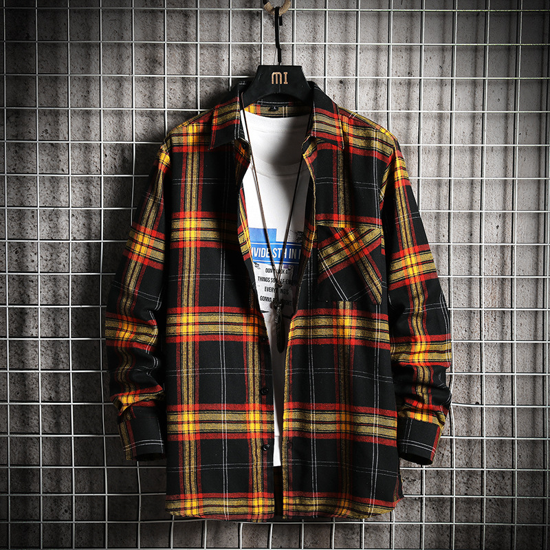 New Arrival Plaid Mens Fashion Long Sleeve Shirt Casual Male Harajuku Streetwear Shirt Slim Fit Striped Jacket Shirts Plus Size, Beige
New Arrival Plaid Mens Fashion Long Sleeve Shirt Casual Male Harajuku Streetwear Shirt Slim Fit Striped Jacket Shirts Plus Size, Beige