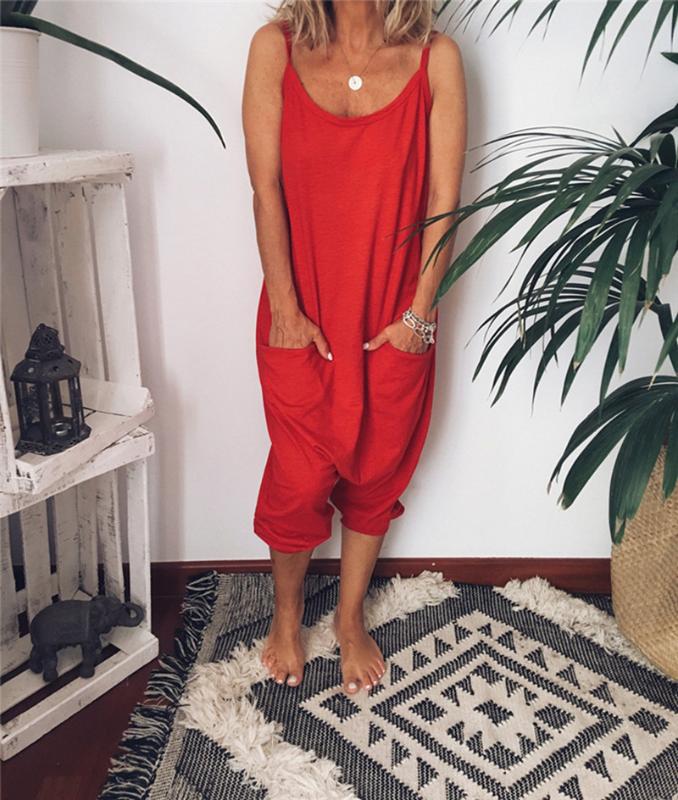 2020 Ladies Summer Sexy Strapless Halter Jumpsuit Fashion Casual Round Neck Low-cut One-piece Trousers, Black
2020 Ladies Summer Sexy Strapless Halter Jumpsuit Fashion Casual Round Neck Low-cut One-piece Trousers, Black