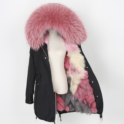luxuriant pink raccoon fur trim Maomaokong pink white grey fox fur lined army green canvas long parka women fox furs jackets, Choose the model
luxuriant pink raccoon fur trim Maomaokong pink white grey fox fur lined army green canvas long parka women fox furs jackets, Choose the model