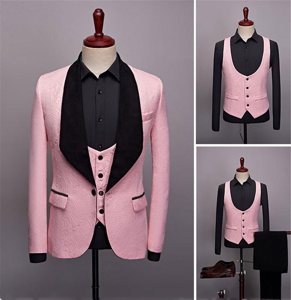slim fit 3 pieces mens suits new wedding groom tuxedos shawl lapel groomsmen mens dinner blazer suits custom made jacketvestpants