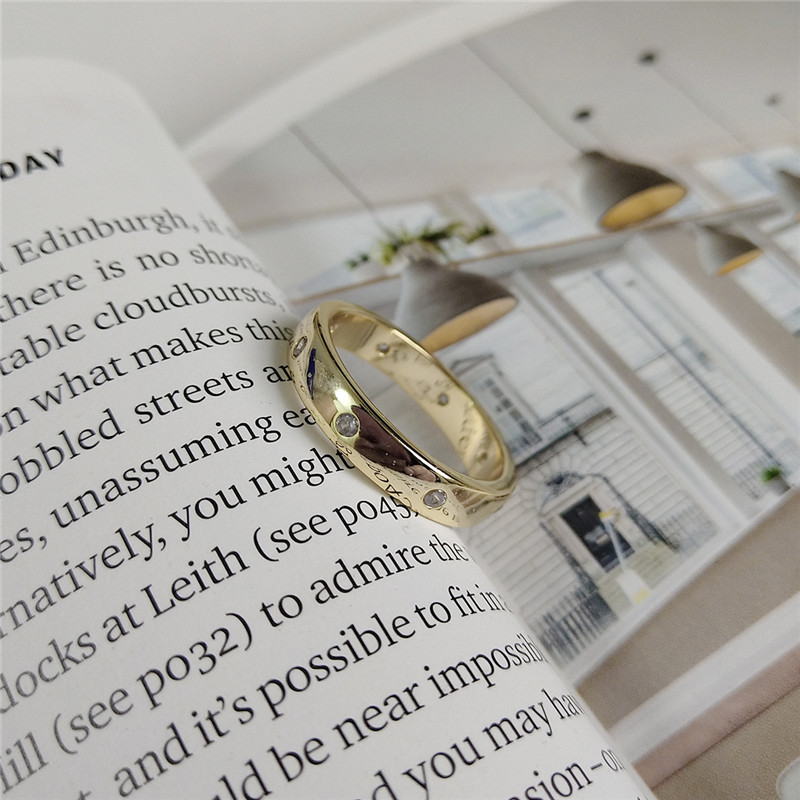 New White Gold Color Tiny Zircon Inlay Finger Rings For Women 100% 925 Sterling Silver Wedding Band Ring