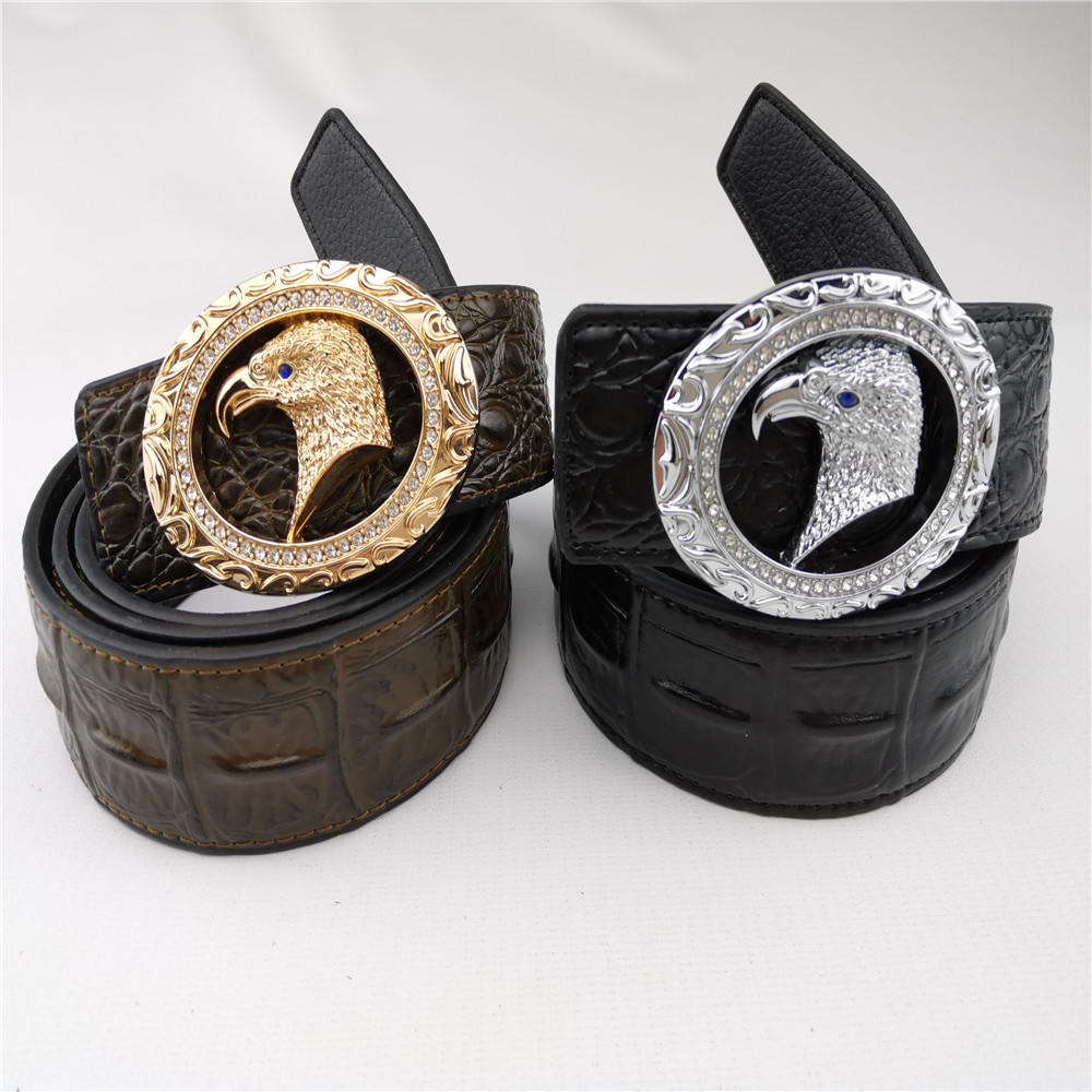 New designer belt with diamond eagle buckle leather belts for men and women fashion luxury wait belt good quality, Multi
New designer belt with diamond eagle buckle leather belts for men and women fashion luxury wait belt good quality, Multi