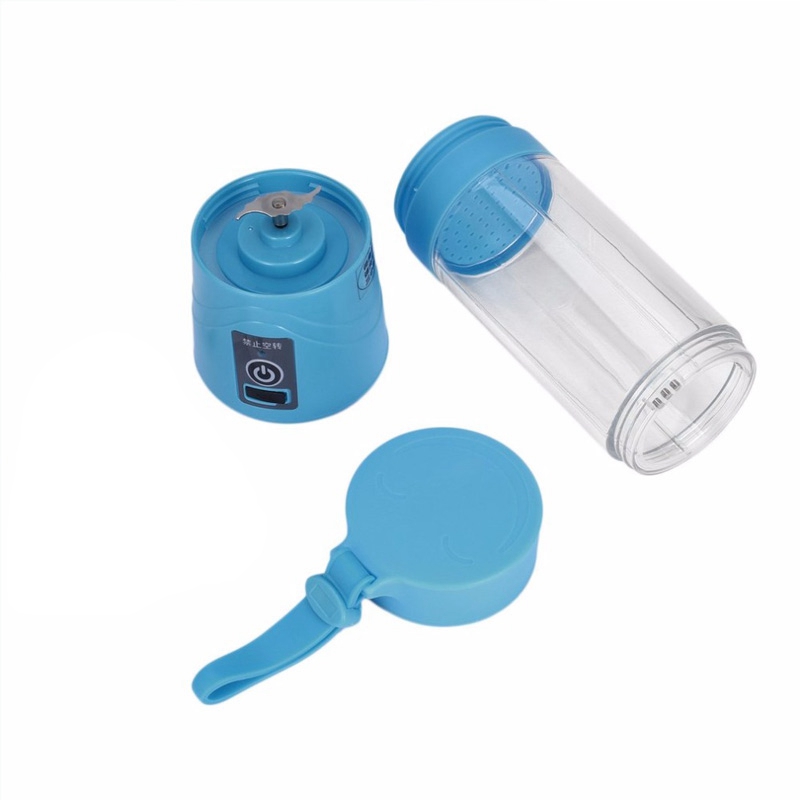 380ml 4/6 Blades Mini USB Rechargeable Portable Electric Fruit Juicer Smoothie Maker Blender Machine Sports Bottle Juicing Cup
