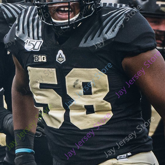 Custom Purdue Football Jersey Drew Brees Jack Plummer Doerue David Bell George Karlaftis Derrick Barnes Brycen Hopkins Top