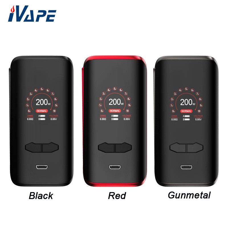 Augvape VX200 200W TC Box Mod with VW/ VV/ Bypass/ TC Mode 1.3 Inch Colorful Screen Powered by Dual 18650 Batteries Excluded
Augvape VX200 200W TC Box Mod with VW/ VV/ Bypass/ TC Mode 1.3 Inch Colorful Screen Powered by Dual 18650 Batteries Excluded