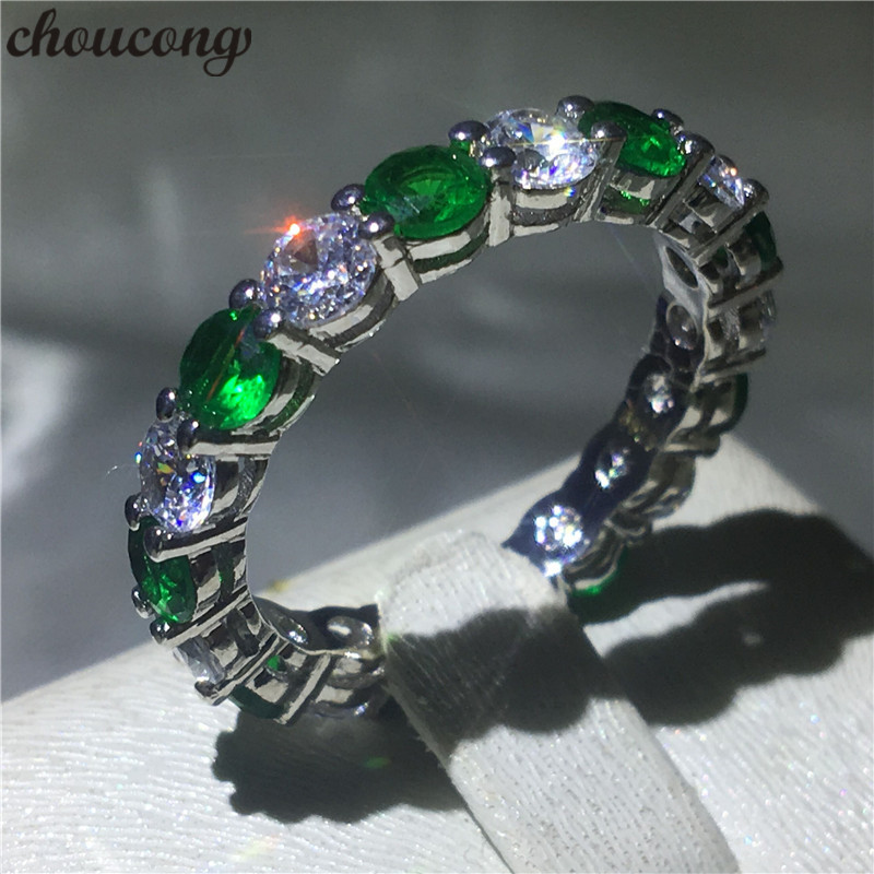 choucong Eternal Ring 4mm Green Diamond Cz 925 Sterling Silver Engagement Wedding Band Rings for women men Anniversary Jewelry
choucong Eternal Ring 4mm Green Diamond Cz 925 Sterling Silver Engagement Wedding Band Rings for women men Anniversary Jewelry