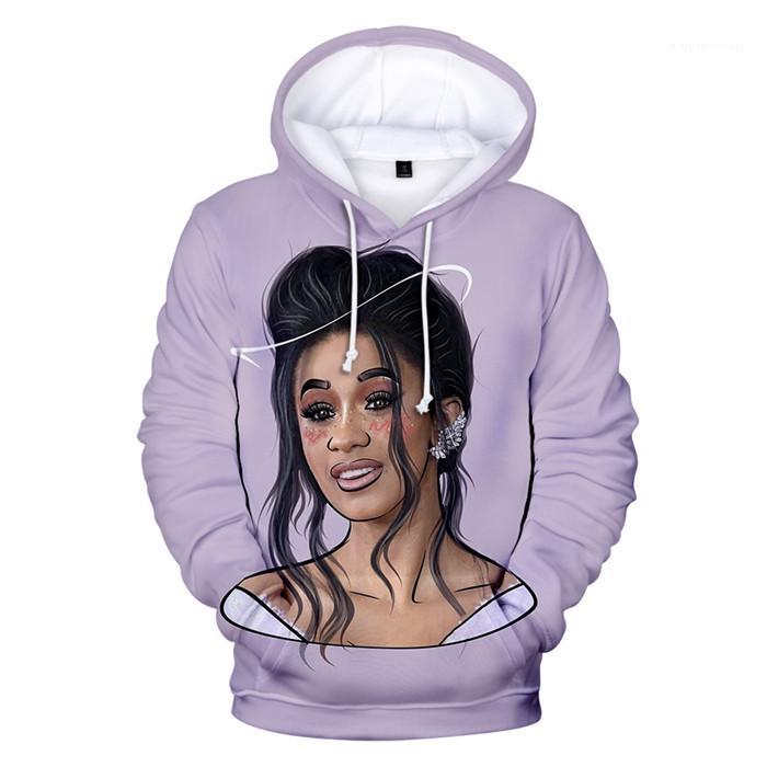 Long Sleeve Regular O Neck Womens Hoodies Female Rapper Cardi B Digital Print Hat Sweatshirts Colorful
Long Sleeve Regular O Neck Womens Hoodies Female Rapper Cardi B Digital Print Hat Sweatshirts Colorful