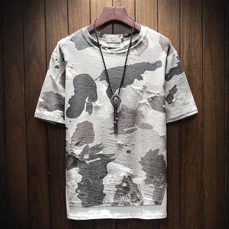 Summer T Shirts Men Tops Fashion Short Sleeve Men Round Neck Cotton Camouflage Shirt T Shirts plus size, Gy
Summer T Shirts Men Tops Fashion Short Sleeve Men Round Neck Cotton Camouflage Shirt T Shirts plus size, Gy