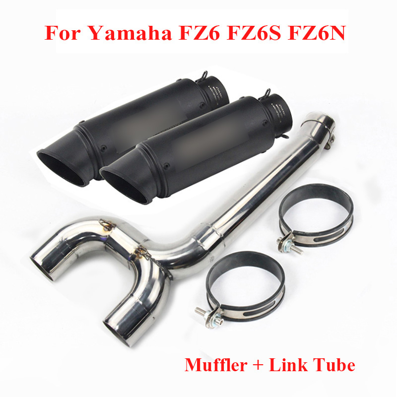 Motorcycle Exhaust System Connect Tube Link Middle Pipe 51mm Exhaust Tip Tail Muffler for FZ6S FZ6 FZ6N
Motorcycle Exhaust System Connect Tube Link Middle Pipe 51mm Exhaust Tip Tail Muffler for FZ6S FZ6 FZ6N