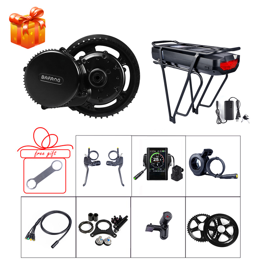 E-bike BBS02B BBS 48V 500W Mid Motor With Rear Rack Battery 48V 17.5Ah Motor Kits For Electric Bicycle Bafang Parts
E-bike BBS02B BBS 48V 500W Mid Motor With Rear Rack Battery 48V 17.5Ah Motor Kits For Electric Bicycle Bafang Parts