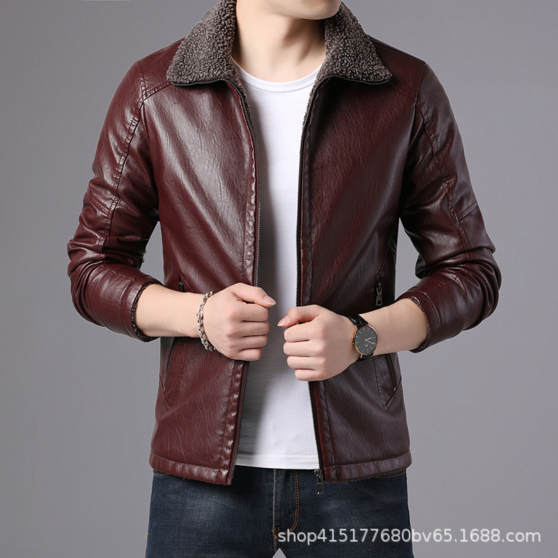 More men's PU leather new 2019 autumn recreational the fashion leather jacket youth fashion imitation lambs wool coat, Black
More men's PU leather new 2019 autumn recreational the fashion leather jacket youth fashion imitation lambs wool coat, Black