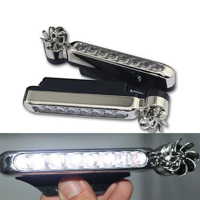 Wind Powered 8 LED Car DRL Daytime Running Light Fog Warning Auto Head Lamp Headlight Assembly Car Styling Bulbs Lights #PY10
Wind Powered 8 LED Car DRL Daytime Running Light Fog Warning Auto Head Lamp Headlight Assembly Car Styling Bulbs Lights #PY10