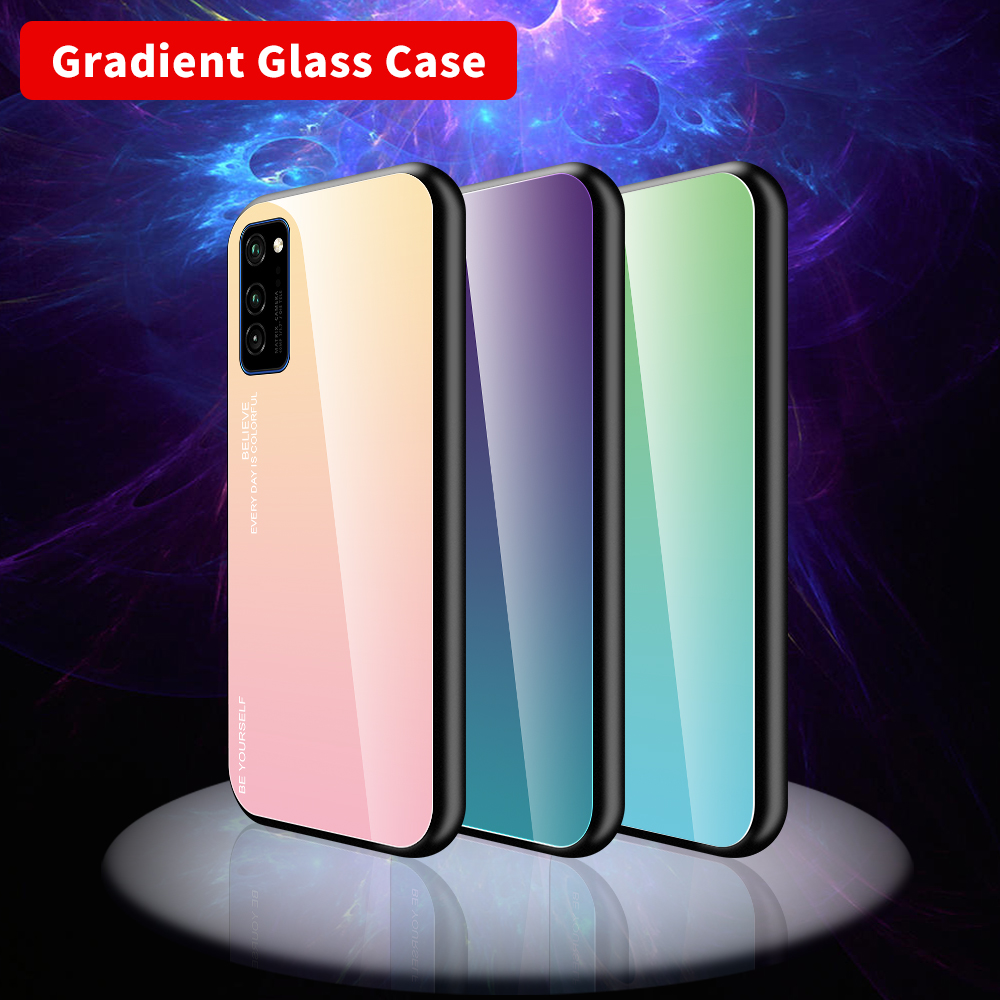 

Gradient Rainbow Phone Case For Huawei Honor V30 9X 20 Pro 8X 10i 20i V20 10 9 Lite P30 P20 Mate 20 30 Lite Nova 6 SE Capa Case, 01