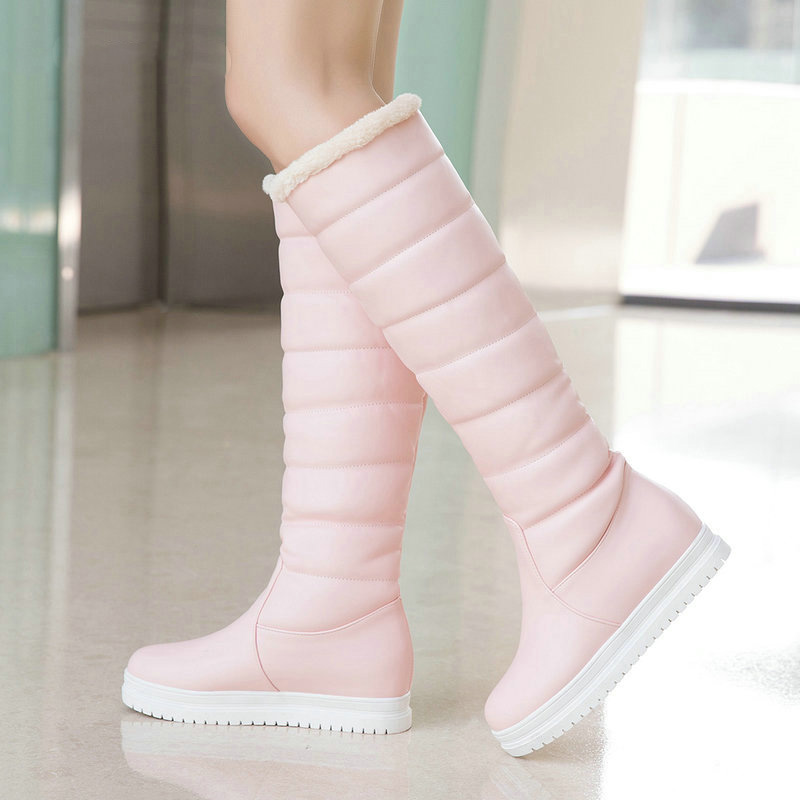 Winter Warm Knee High Boots Women Platform Wedges High Heels Snow Boots Slip On Winter Ladies Shoes White Black Pink
Winter Warm Knee High Boots Women Platform Wedges High Heels Snow Boots Slip On Winter Ladies Shoes White Black Pink