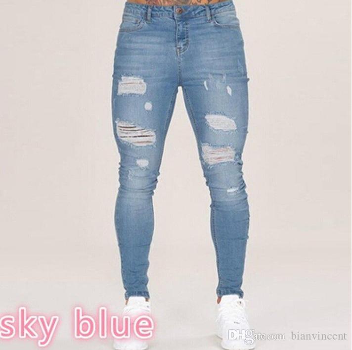 fashion men jeans mens slim casual pants elastic trousers light blue fit loose cotton denim brand jeans for male, Black
fashion men jeans mens slim casual pants elastic trousers light blue fit loose cotton denim brand jeans for male, Black