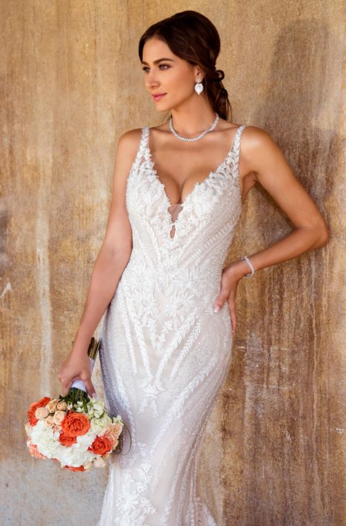 Kitty Chen Lace Mermaid Dresses V Neck Sexy Backless Sweep Train Country Wedding Dress Custom Made Plus Size Boho Bridal Gowns