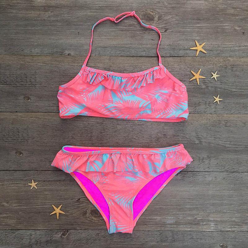 Summer Baby Girls Bikini Set Split Swimsuit 2020New Girls Ruched Print Ruffle Two Piece Swimsuit Kids Beach Outfits A55 
Summer Baby Girls Bikini Set Split Swimsuit 2020New Girls Ruched Print Ruffle Two Piece Swimsuit Kids Beach Outfits A55