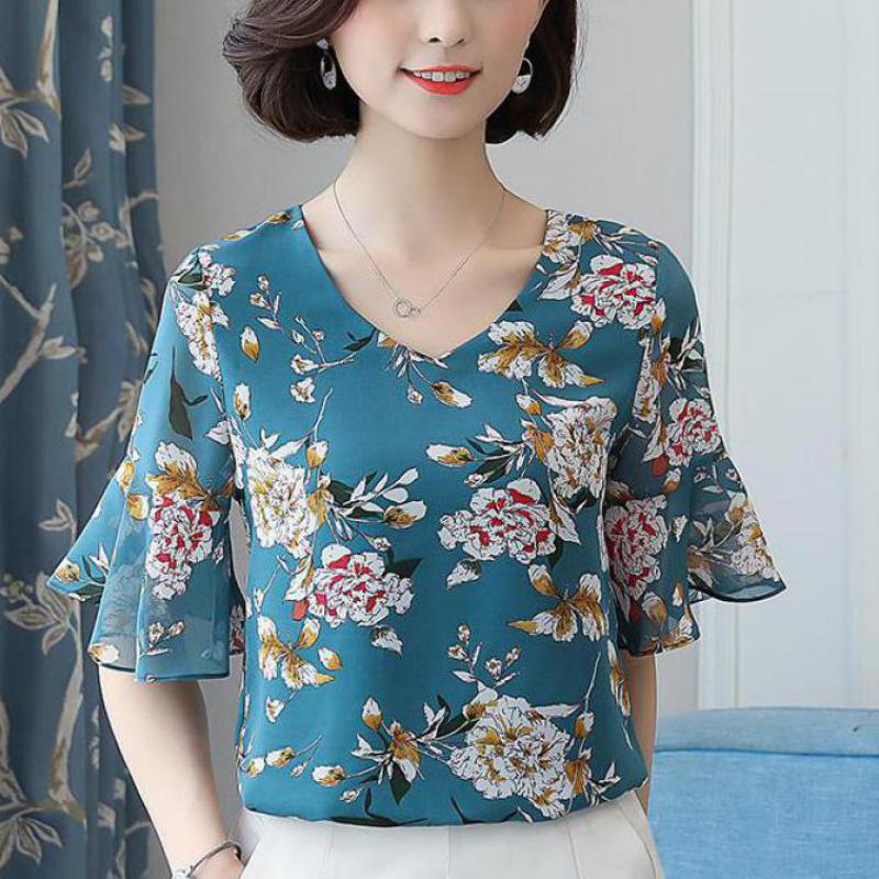 Women's Summer 2018 New Floral Sweet Loose Chiffon Ladies Foreign Style Multi-pattern Shirt Shirt, Orange
Women's Summer 2018 New Floral Sweet Loose Chiffon Ladies Foreign Style Multi-pattern Shirt Shirt, Orange