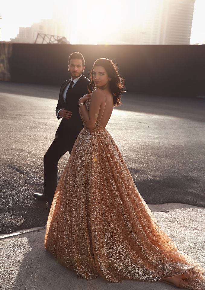 Gold Shiny A Line Evening Dresses Spaghetti Sequined Glitters Backless Plus Size African Prom Gowns Special Occasion Arabic Abendkleider