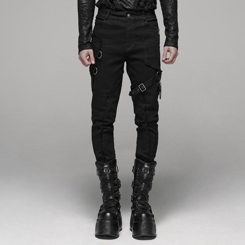 PUNKRAVE Men' Punk Long Pants Streetwear Handsome Metal Zipper Fit Casual Pencil Trousers, Black
PUNKRAVE Men' Punk Long Pants Streetwear Handsome Metal Zipper Fit Casual Pencil Trousers, Black