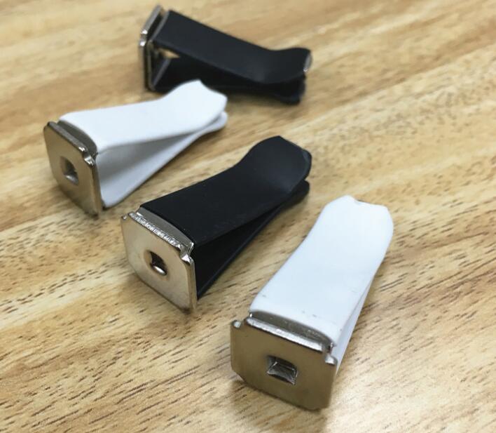 2500pcs New Auto Outlet Clips Metal Alloy White Black Color DIY Automotive Perfume Clip Decorative Car Vents Clamps Accessories #26583