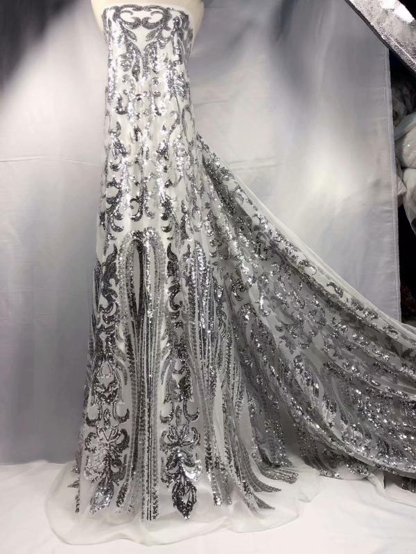 In 2019 (5 yards/PC) high quality royal blue Africa hand-cut organza lace fabric with sequins for large party dresses pink green
In 2019 (5 yards/PC) high quality royal blue Africa hand-cut organza lace fabric with sequins for large party dresses pink green