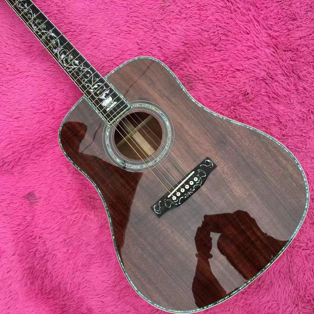 41" Acoustic Guitar with Acacia back . Deluxe Abalone Shell Inlay, Ebony Inlay Tree of Life fretboard,
41" Acoustic Guitar with Acacia back . Deluxe Abalone Shell Inlay, Ebony Inlay Tree of Life fretboard,