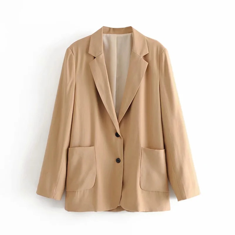 Women Solid Casual Office Wear Blazer With Pockets Long Sleeve Single Breasted Jacket Coat Notched Collar Ladies Tops, Black
Women Solid Casual Office Wear Blazer With Pockets Long Sleeve Single Breasted Jacket Coat Notched Collar Ladies Tops, Black