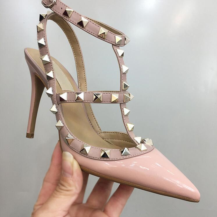 Women High Heels Dress Shoes Party Fashion Rivets Girls Sexy Pointed Toe Shoes Buckle Platform Pumps Wedding Shoes Black White Pink Color HD
Women High Heels Dress Shoes Party Fashion Rivets Girls Sexy Pointed Toe Shoes Buckle Platform Pumps Wedding Shoes Black White Pink Color HD