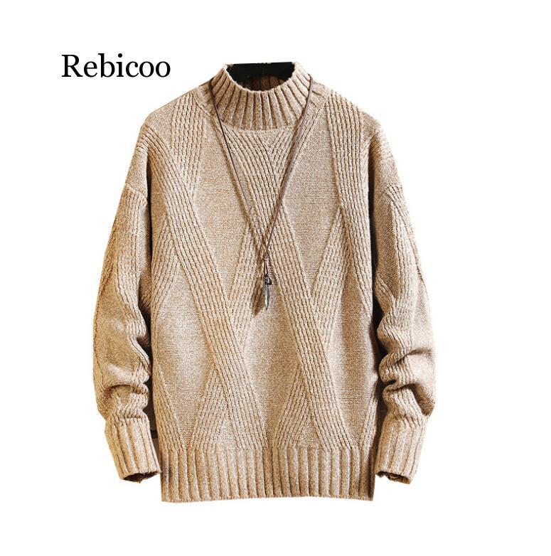 Men's Sweater High Lapel Pullover Sweater Men's Turtle Neck Fleece Men Clothes Winter Spring Fashion Clothes 3XL, Khaki
Men's Sweater High Lapel Pullover Sweater Men's Turtle Neck Fleece Men Clothes Winter Spring Fashion Clothes 3XL, Khaki