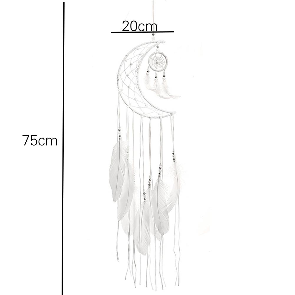 Dream Catcher Moon Mini Handmade Craft Home Hanging Room Decoration Car Ornament Girls Room Decor Dreamcatcher