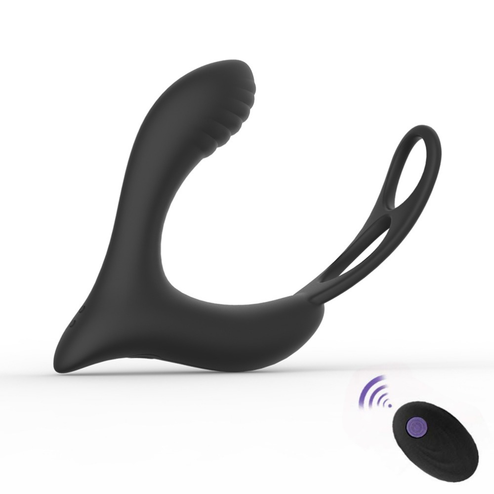 Male Prostate Massager Vibrating Anal Plug Dildo Vibrator Penis Stimulator Body Massager Anal Vibrator Butt Plug Sex Toy for Men Y200410