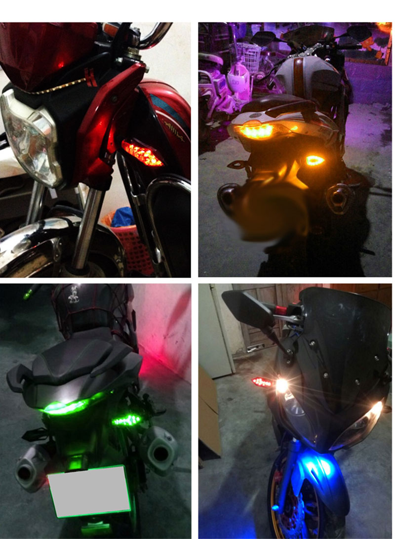 Universal Motorcycle Turning Light Modified Accessories LED Moto Lighting Modified 12V Turn Lights