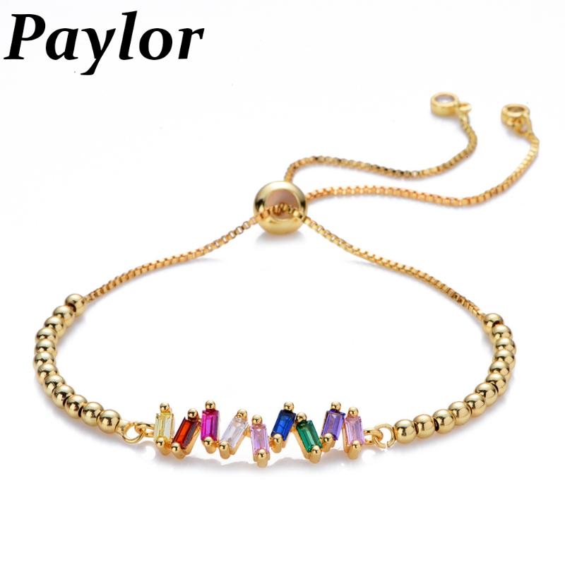 Fashion 3 Colors Rainbow Jewelry Women's Bijoux Bangles Copper Beads Adjustable Crystal Charm Bracelet For Couple Gifts
Fashion 3 Colors Rainbow Jewelry Women's Bijoux Bangles Copper Beads Adjustable Crystal Charm Bracelet For Couple Gifts