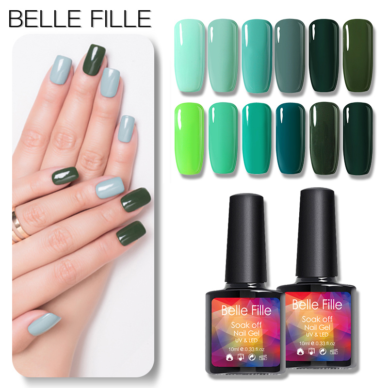 Belle Fille Gel Nail Polish UV 10ml Green Color Gel Varnishes Soak Off For Nails Vernis Semi Permanant UV Nail Art, 90516
Belle Fille Gel Nail Polish UV 10ml Green Color Gel Varnishes Soak Off For Nails Vernis Semi Permanant UV Nail Art, 90516