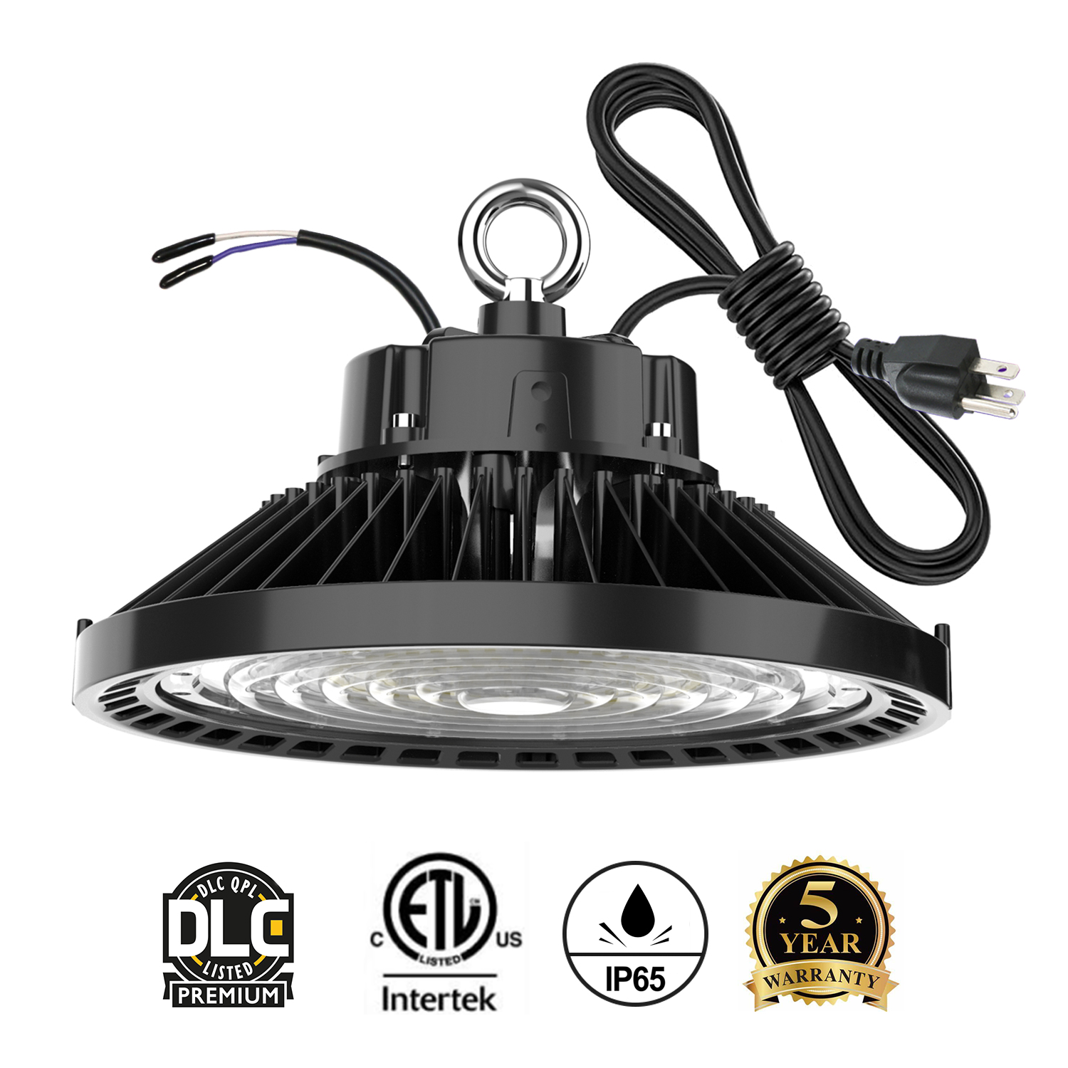 

DLC 1-10V Dimmable LED High Bay Light 100W 150W 200W 240W UFO 5000K 36000Lm IP65 LED Flood Light Aluminium Mining Highbay Lamp