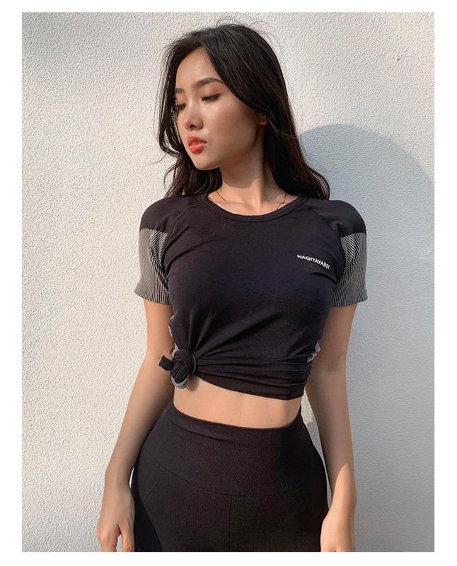 Top Female Sports Tight Booties Quick Dry Slim Elasticity Fitness Sports Running Training Yoga Top T-shirt Yoga Sportswear Women, Black
Top Female Sports Tight Booties Quick Dry Slim Elasticity Fitness Sports Running Training Yoga Top T-shirt Yoga Sportswear Women, Black